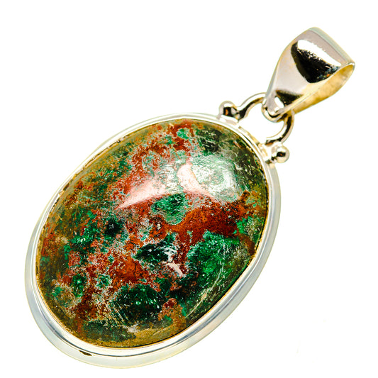 Chrysocolla Pendants handcrafted by Ana Silver Co - PD740284