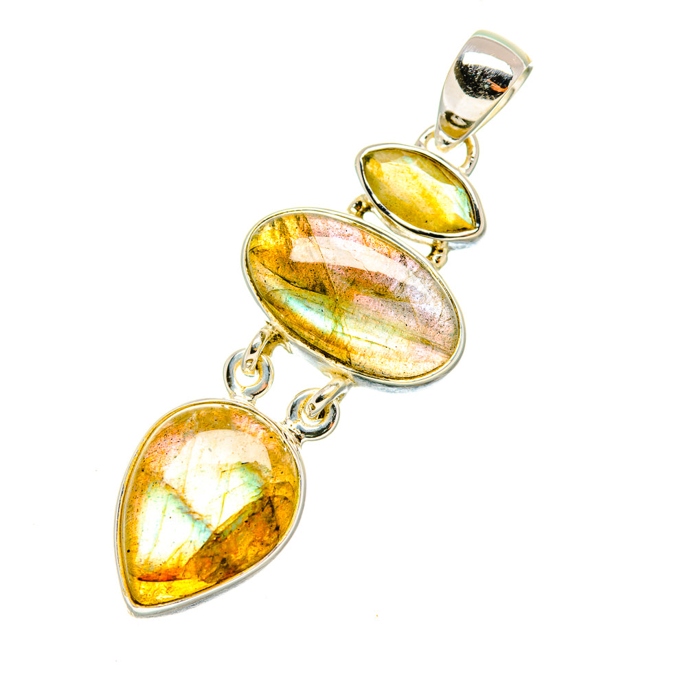 Labradorite Pendants handcrafted by Ana Silver Co - PD7404