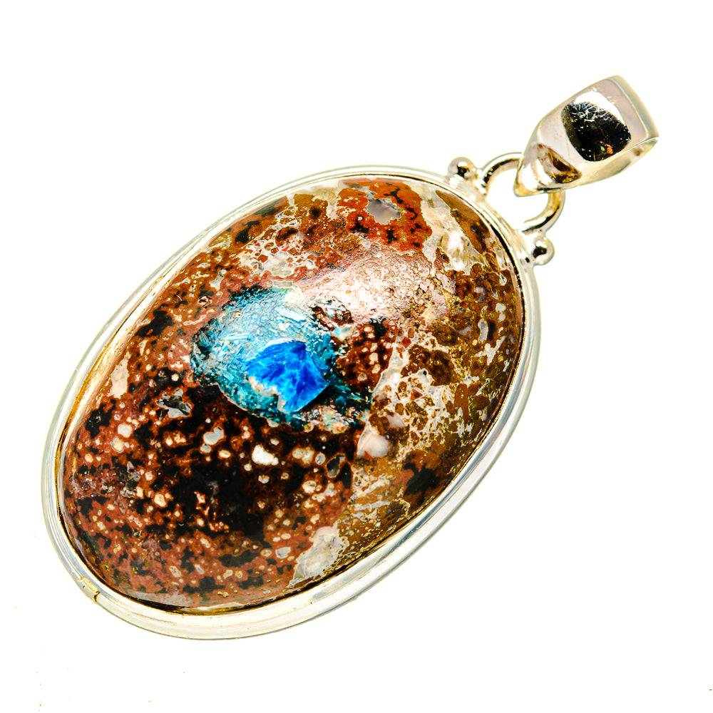 K2 Blue Azurite Pendants handcrafted by Ana Silver Co - PD740811