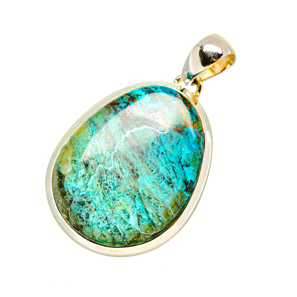 Chrysocolla Pendants handcrafted by Ana Silver Co - PD7415