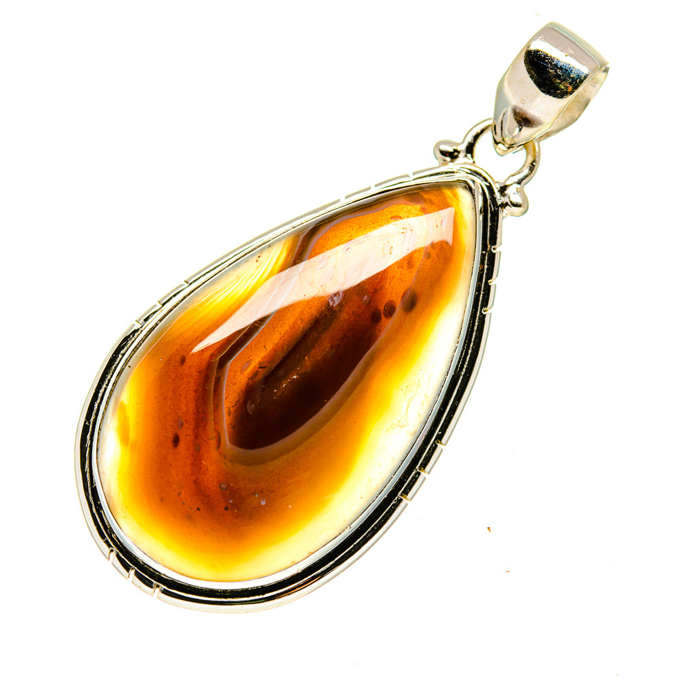 Banded Agate Pendants handcrafted by Ana Silver Co - PD741530