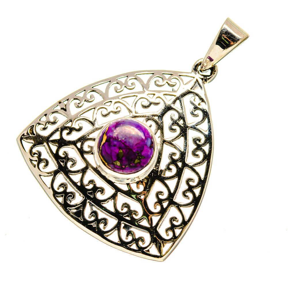 Purple Copper Composite Turquoise Pendants handcrafted by Ana Silver Co - PD742120