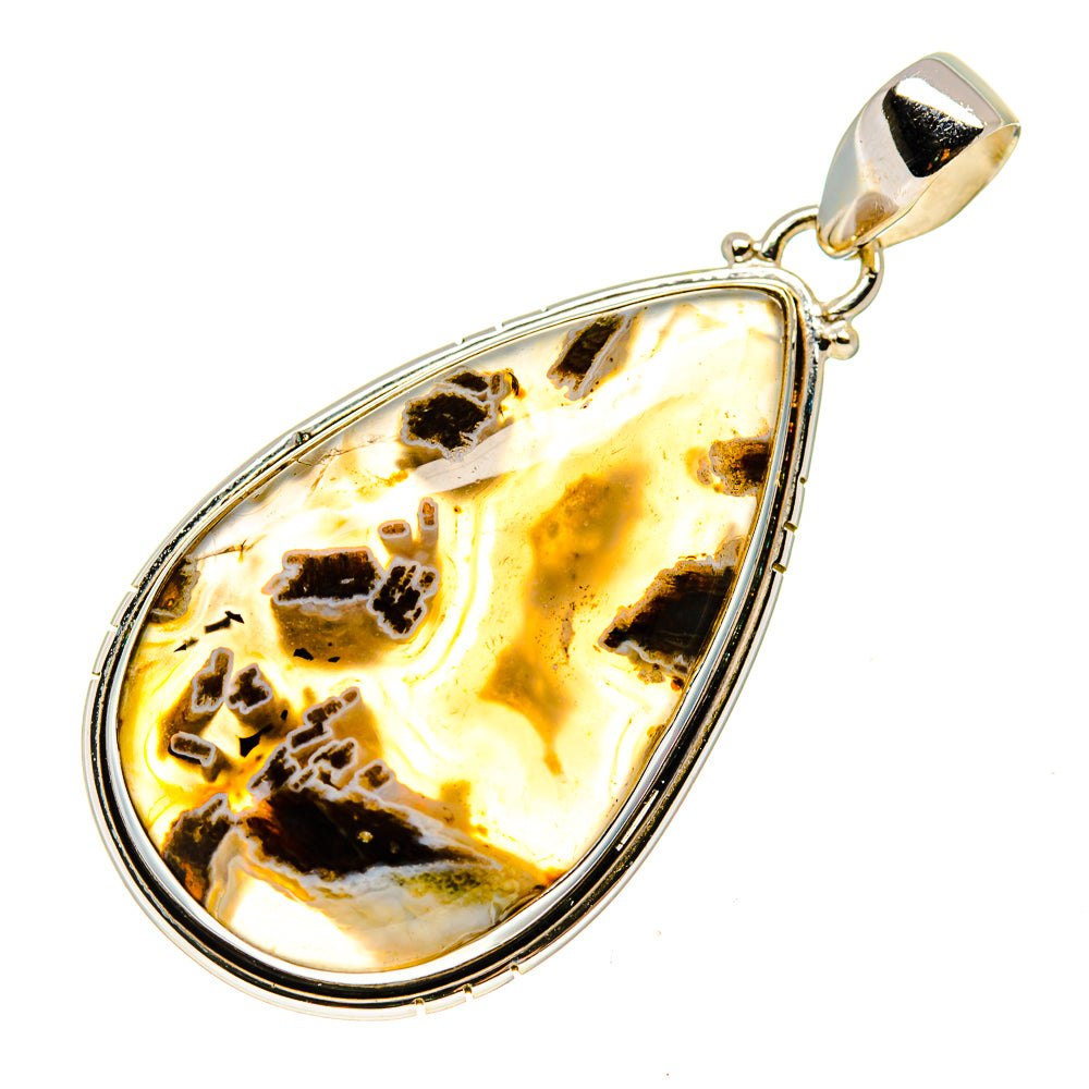 Moss Agate Pendants handcrafted by Ana Silver Co - PD742930