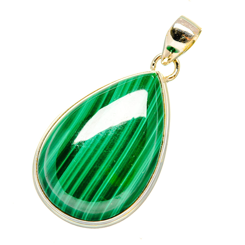 Malachite Pendants handcrafted by Ana Silver Co - PD7437