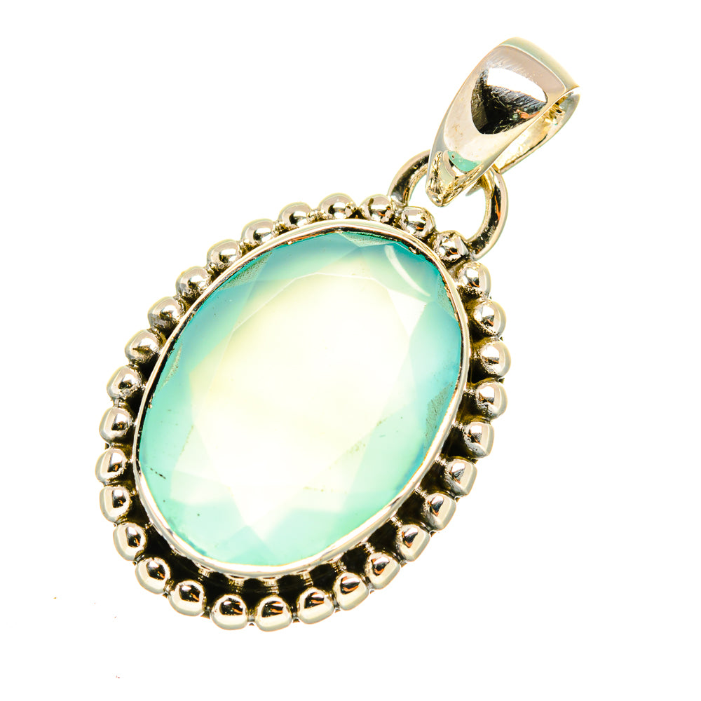 Aqua Chalcedony Pendants handcrafted by Ana Silver Co - PD7441