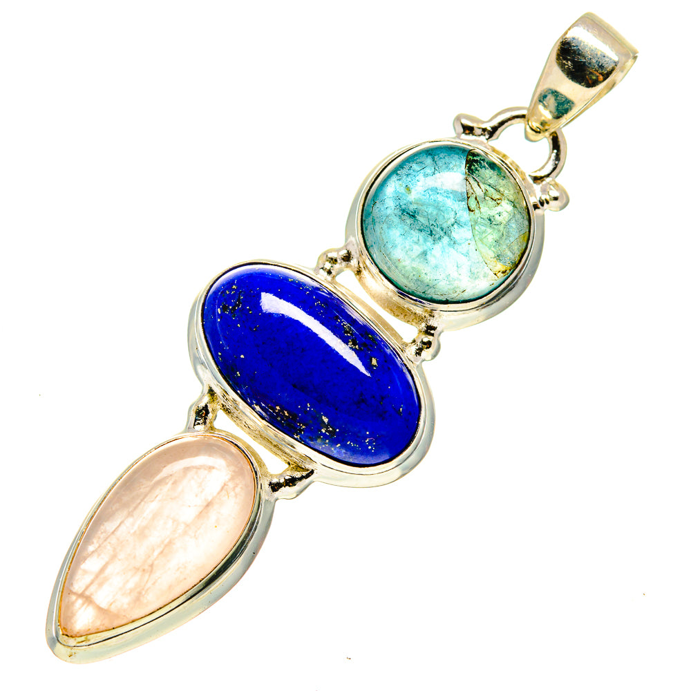 Rose Quartz Pendants handcrafted by Ana Silver Co - PD744737
