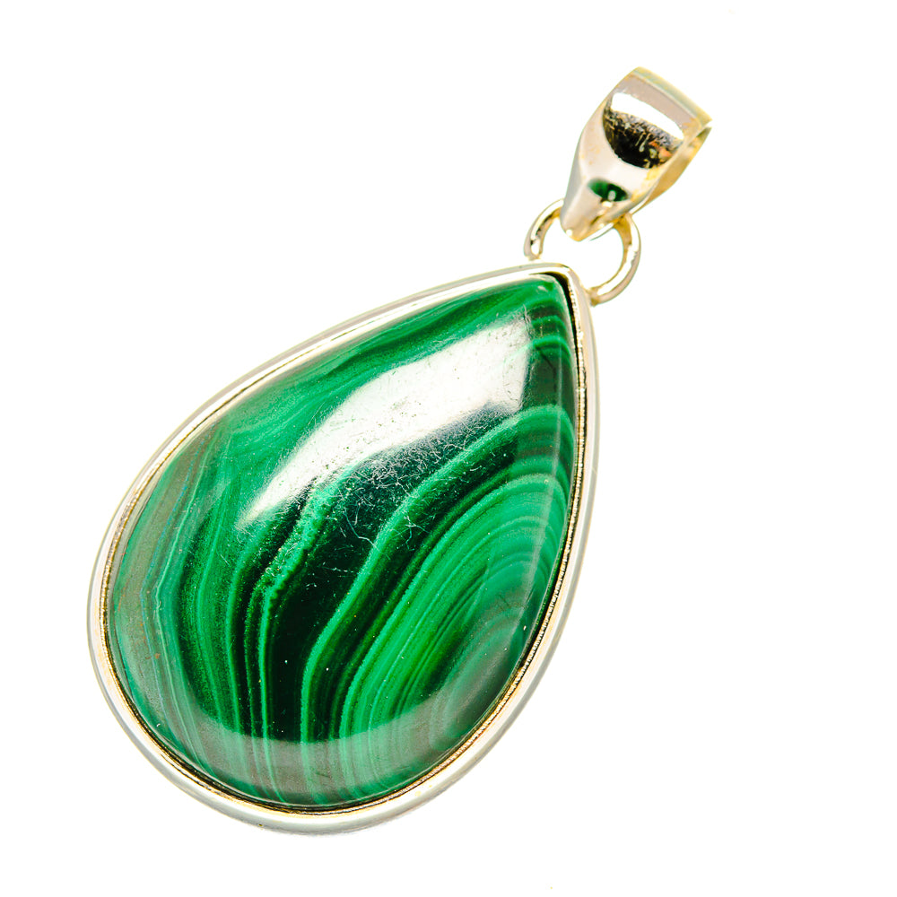 Malachite Pendants handcrafted by Ana Silver Co - PD7449