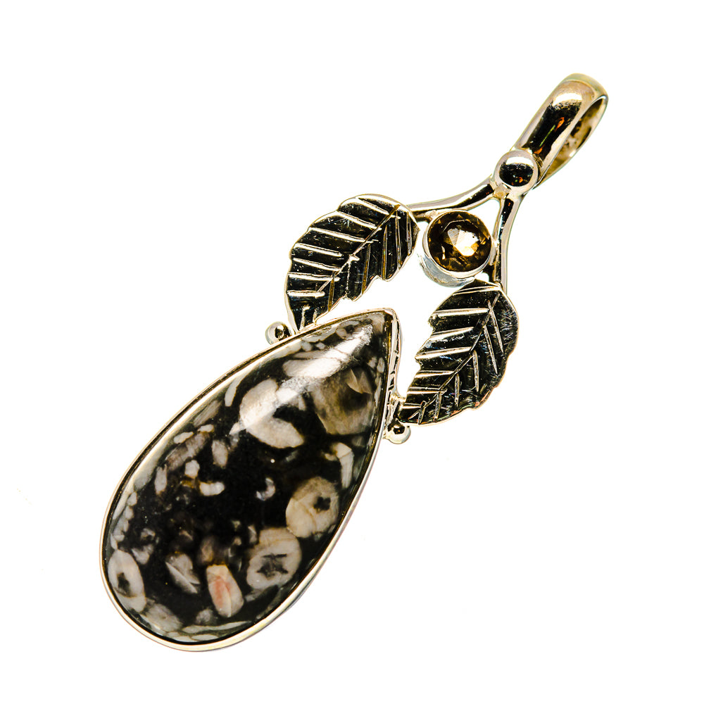 Crinoid Fossil Pendants handcrafted by Ana Silver Co - PD745205