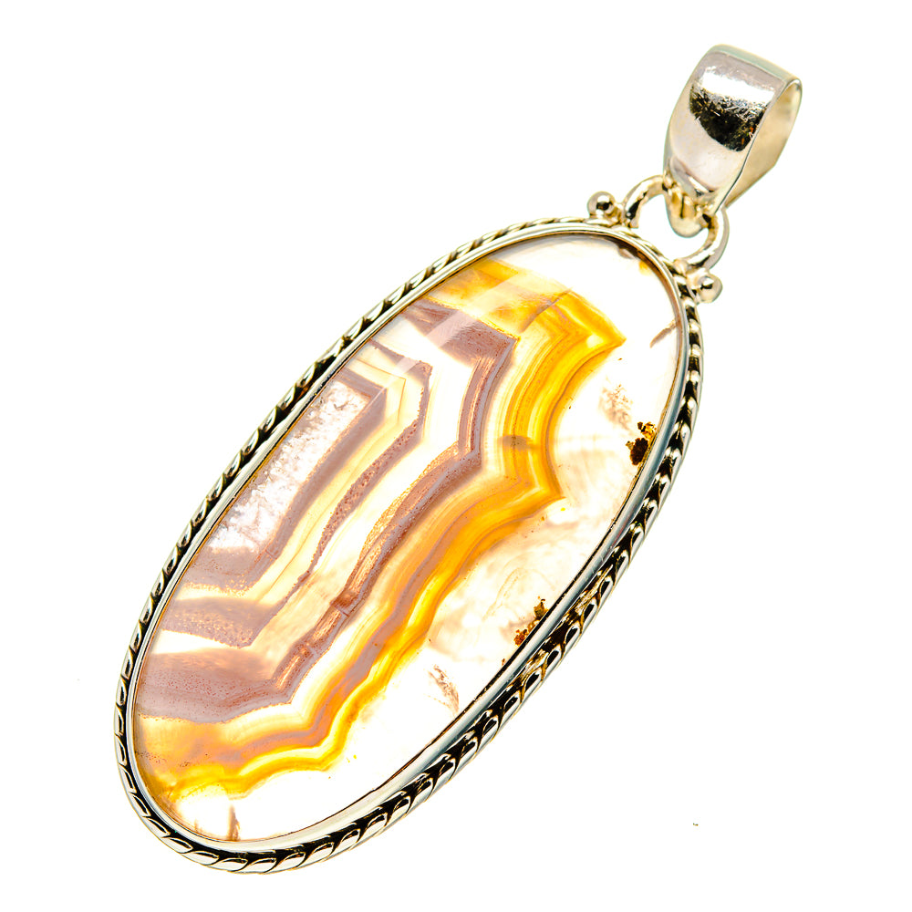 Botswana Agate Pendants handcrafted by Ana Silver Co - PD745525