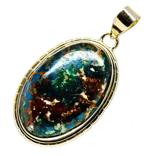 Chrysocolla Pendants handcrafted by Ana Silver Co - PD746076