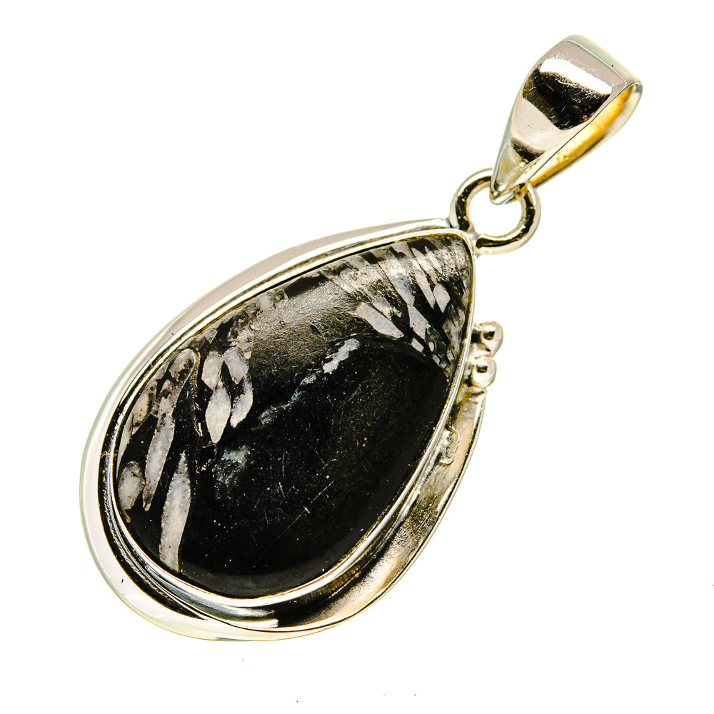 Chrysanthemum Stone Pendants handcrafted by Ana Silver Co - PD746394