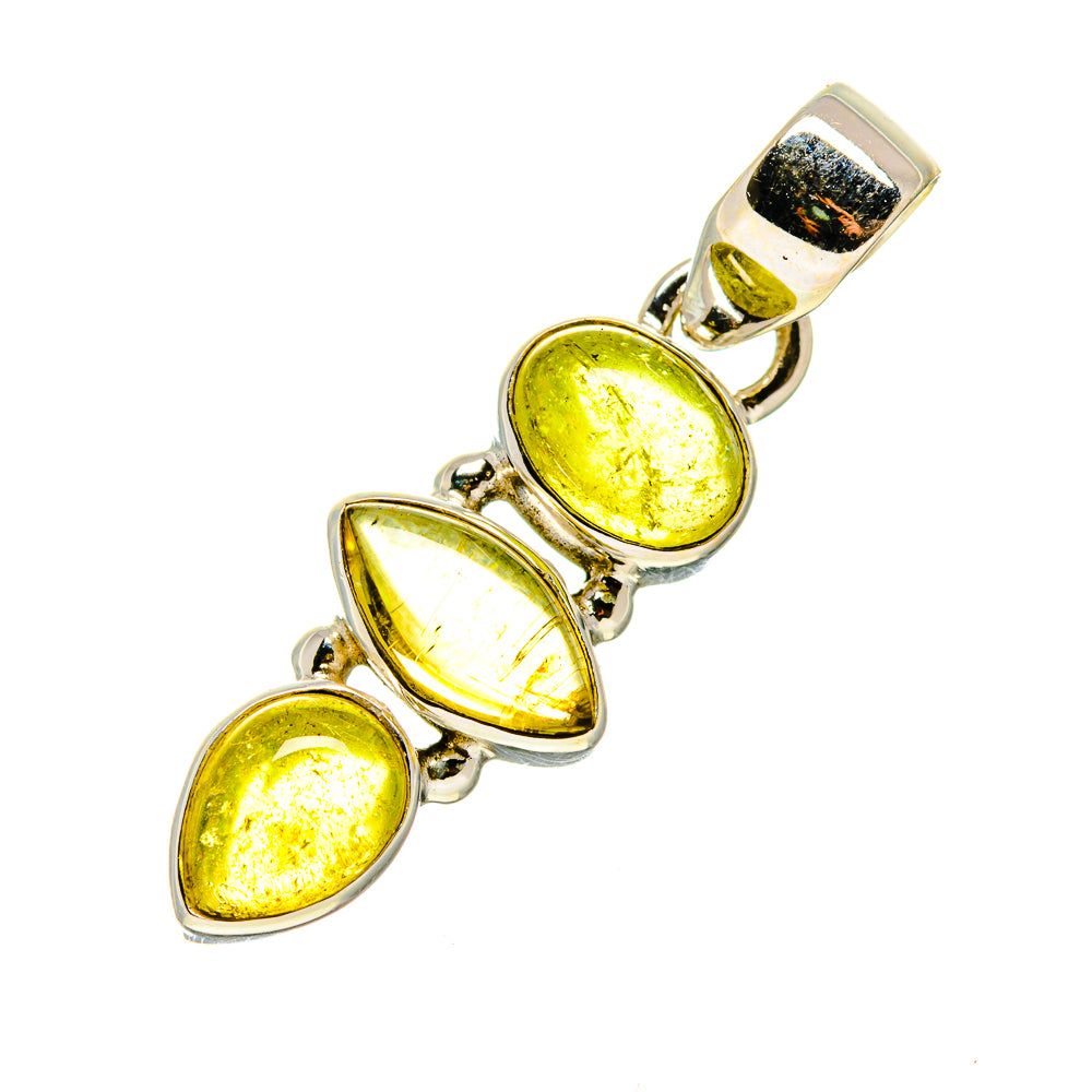 Olive Quartz Pendants handcrafted by Ana Silver Co - PD746726