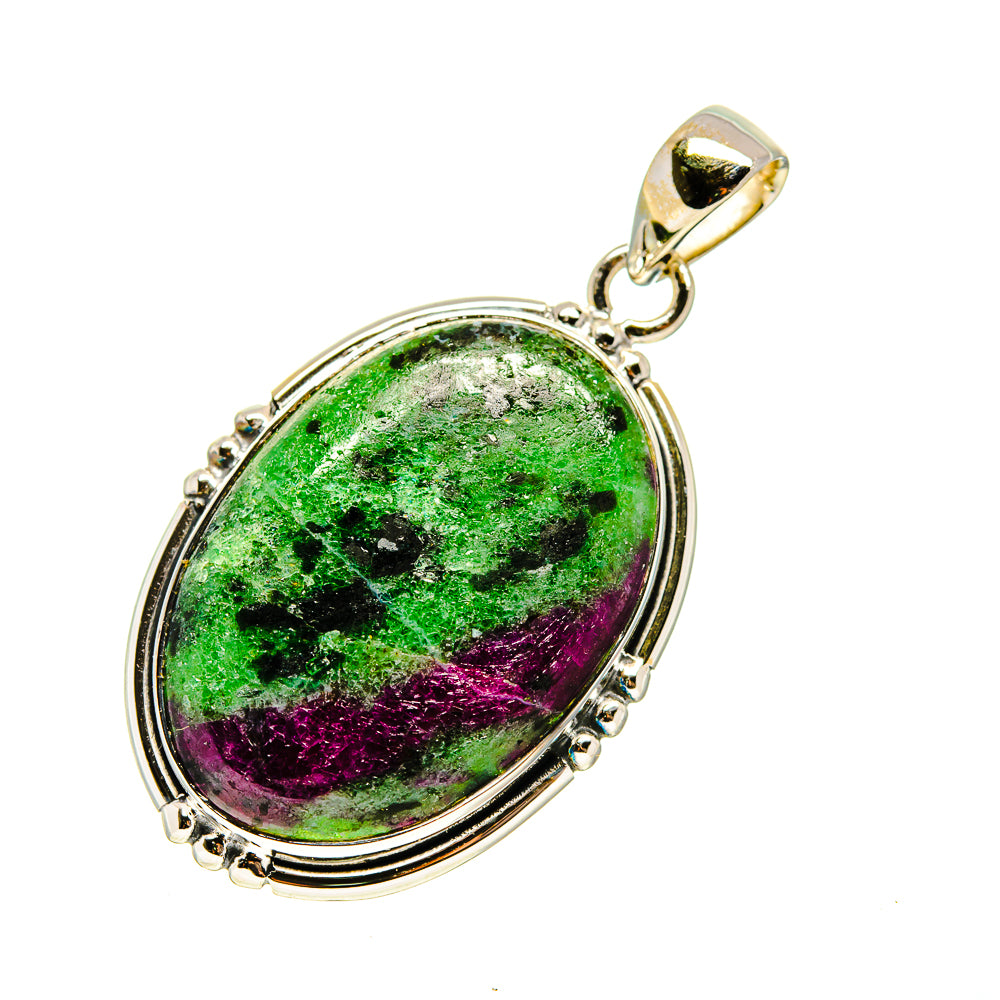 Ruby Zoisite Pendants handcrafted by Ana Silver Co - PD746762