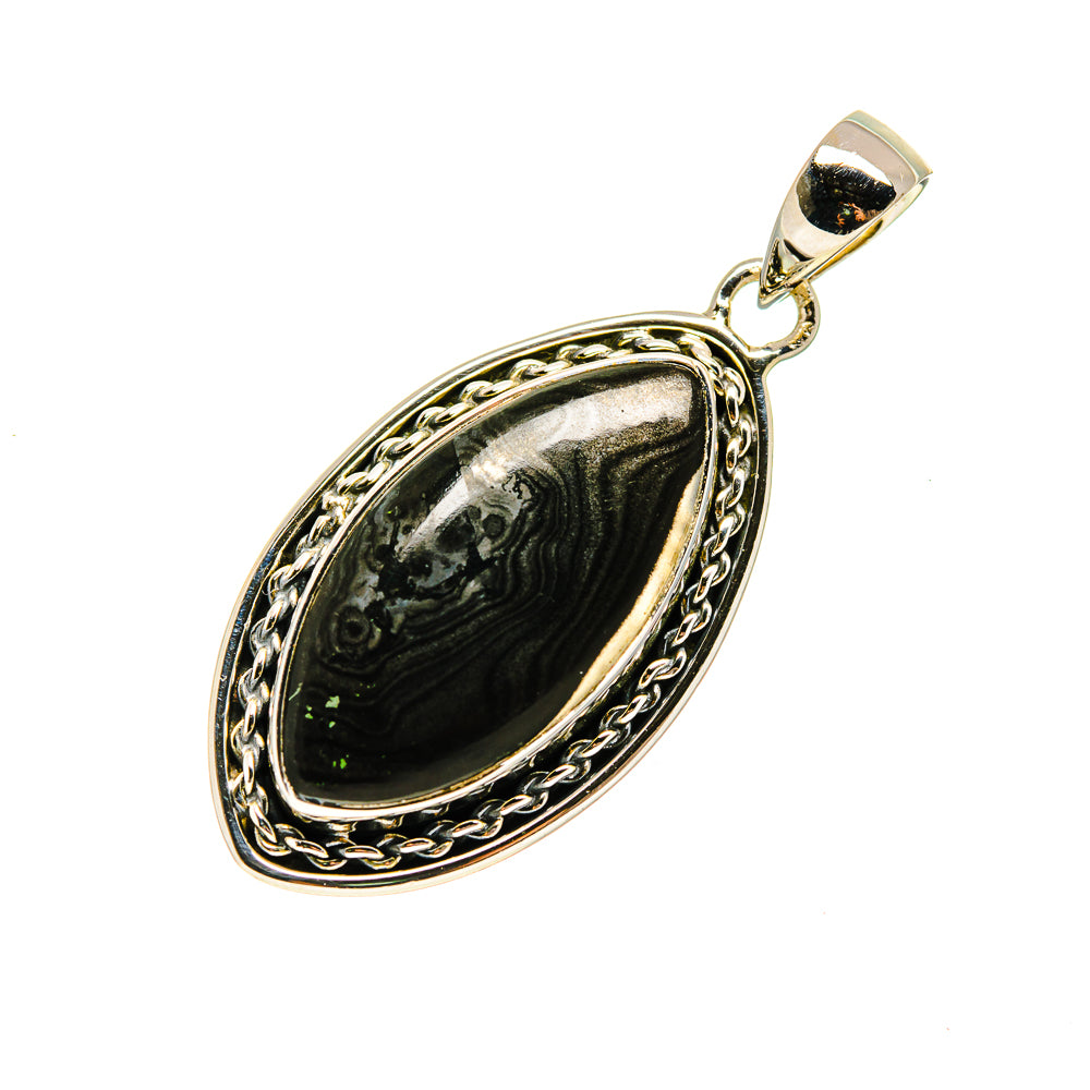 Psilomelane Pendants handcrafted by Ana Silver Co - PD746845