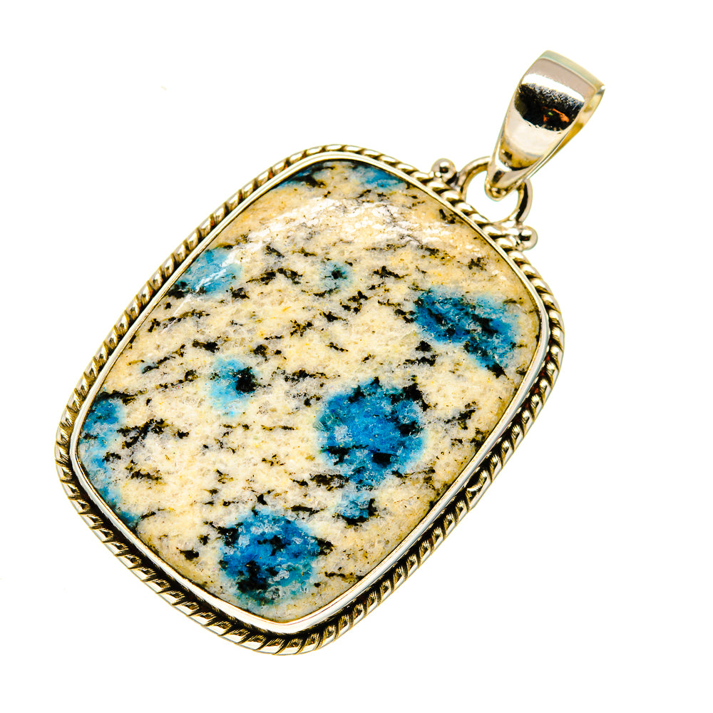 K2 Blue Azurite Pendants handcrafted by Ana Silver Co - PD747213