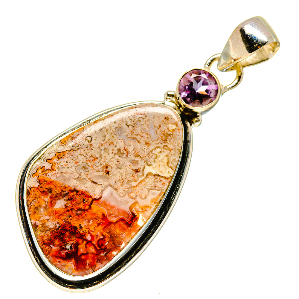 Laguna Lace Agate Pendants handcrafted by Ana Silver Co - PD747738