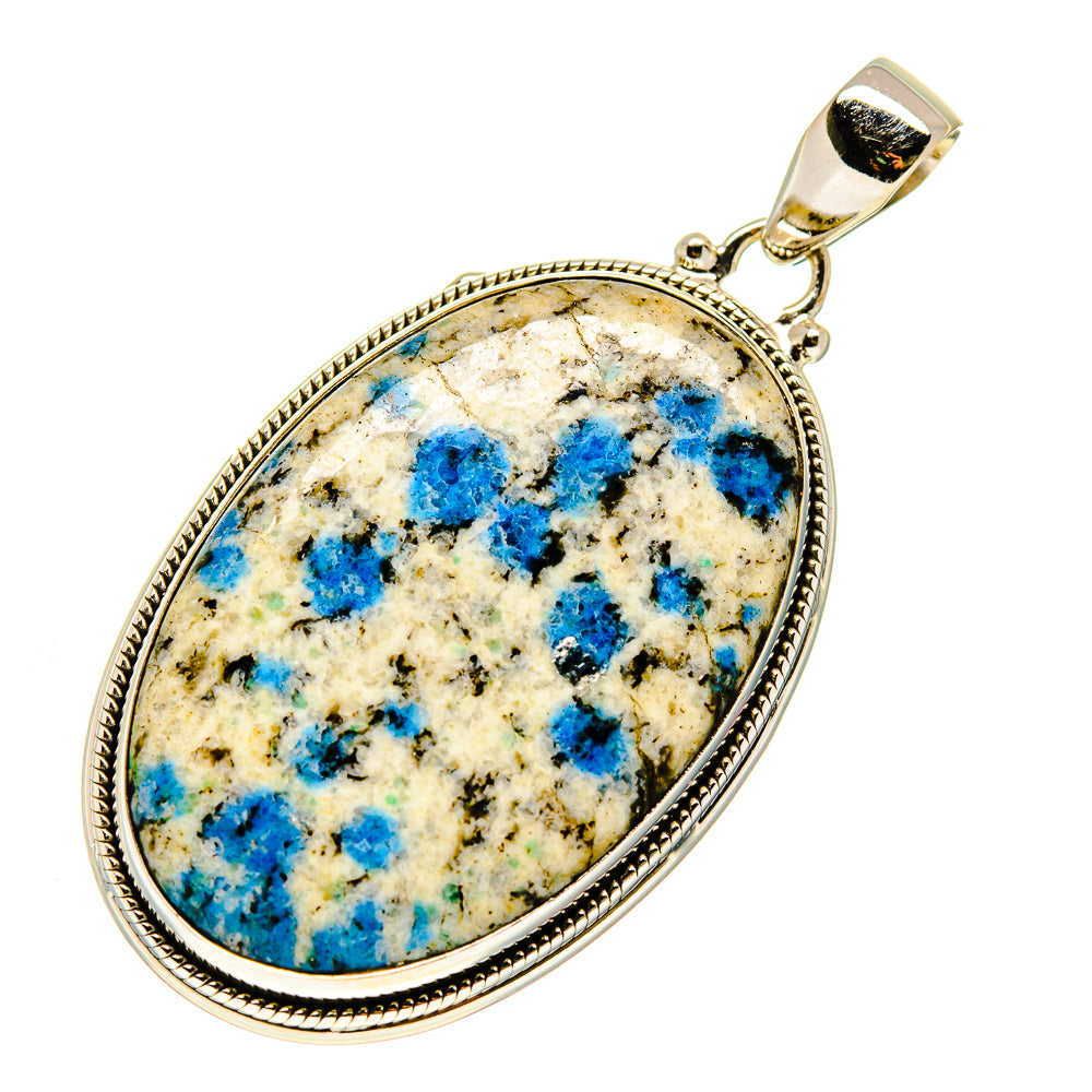 K2 Blue Azurite Pendants handcrafted by Ana Silver Co - PD748037