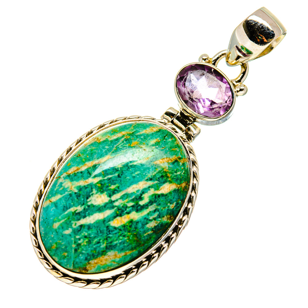Amazonite Pendants handcrafted by Ana Silver Co - PD748095