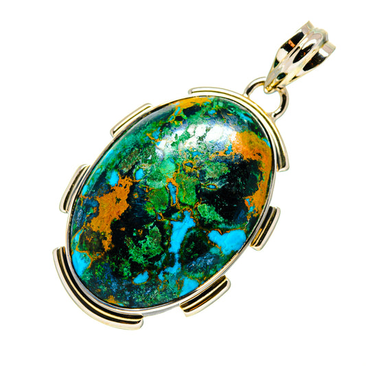 Chrysocolla Pendants handcrafted by Ana Silver Co - PD748475