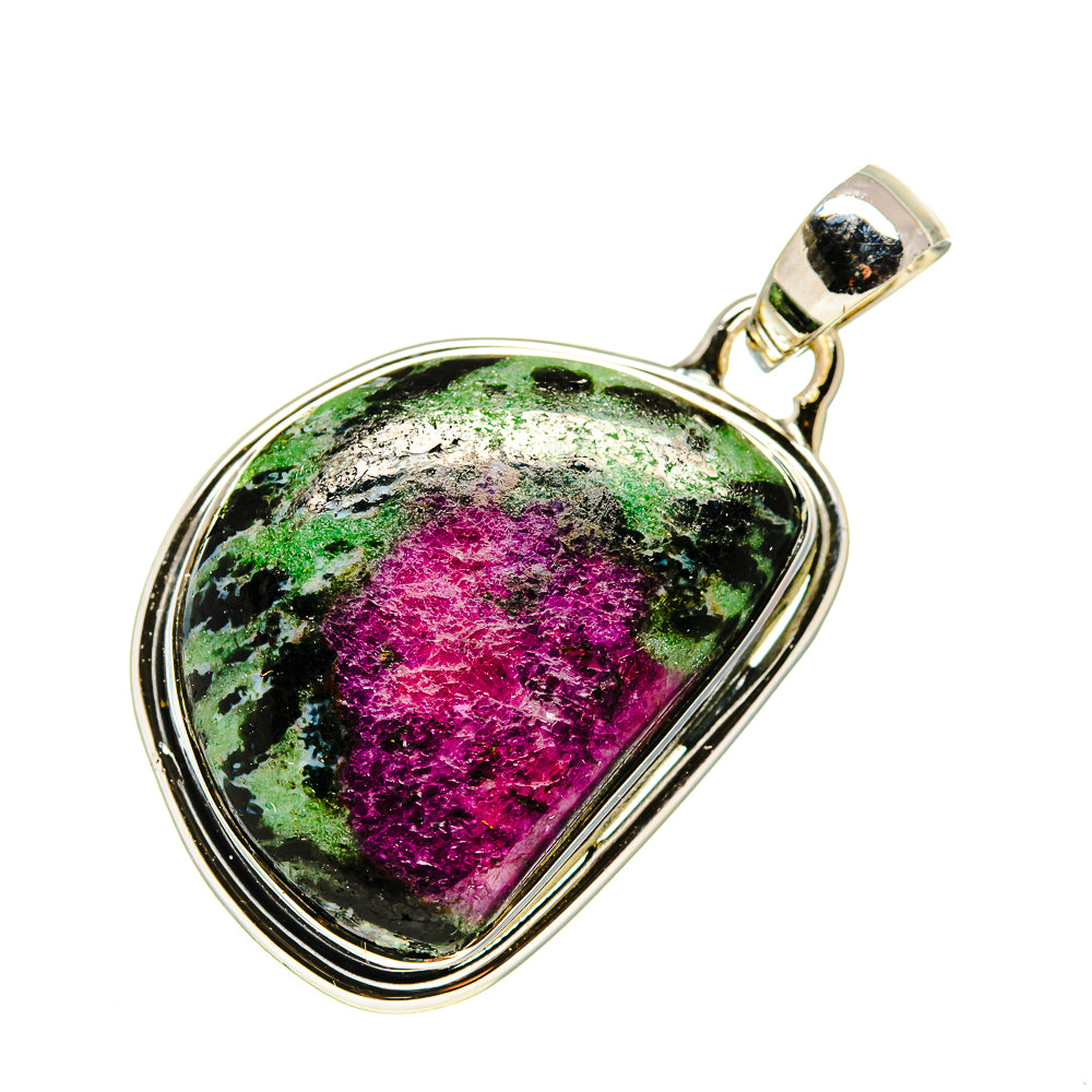 Ruby Zoisite Pendants handcrafted by Ana Silver Co - PD748591