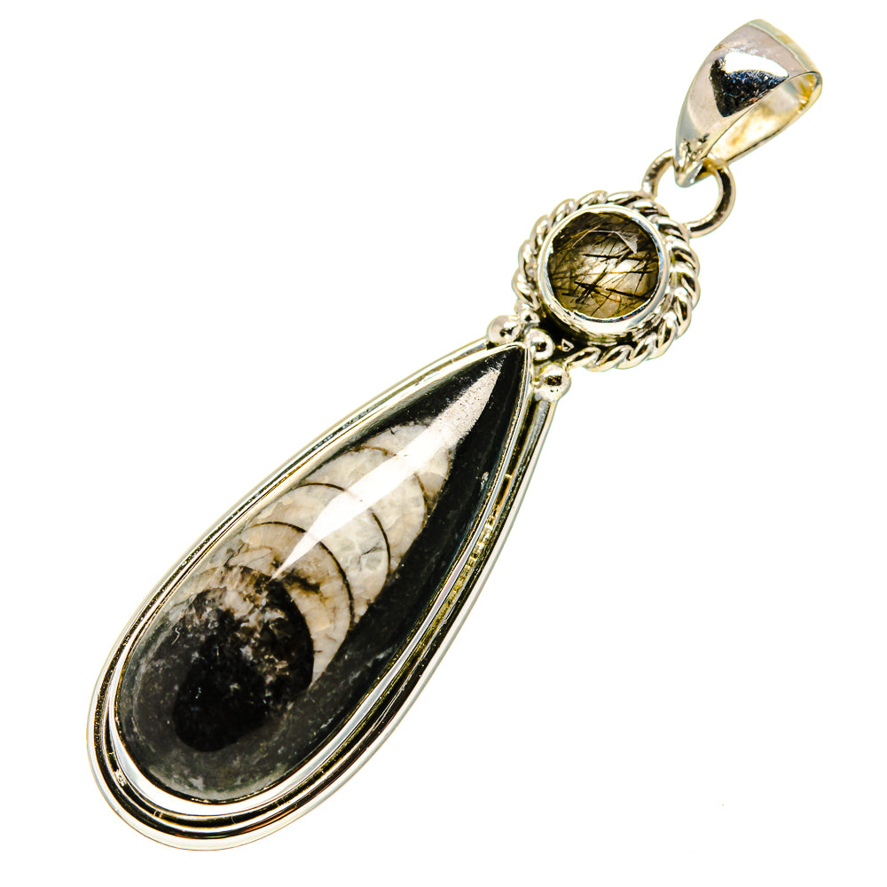 Orthoceras Fossil Pendants handcrafted by Ana Silver Co - PD748609