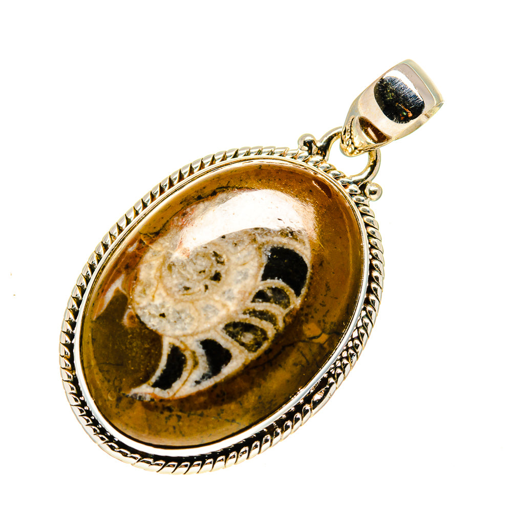 Orthoceras Fossil Pendants handcrafted by Ana Silver Co - PD748672