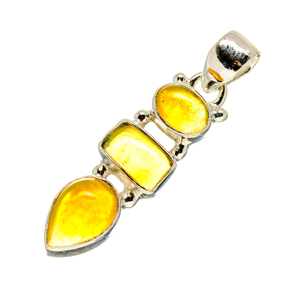 Ethiopian Opal Pendants handcrafted by Ana Silver Co - PD748700