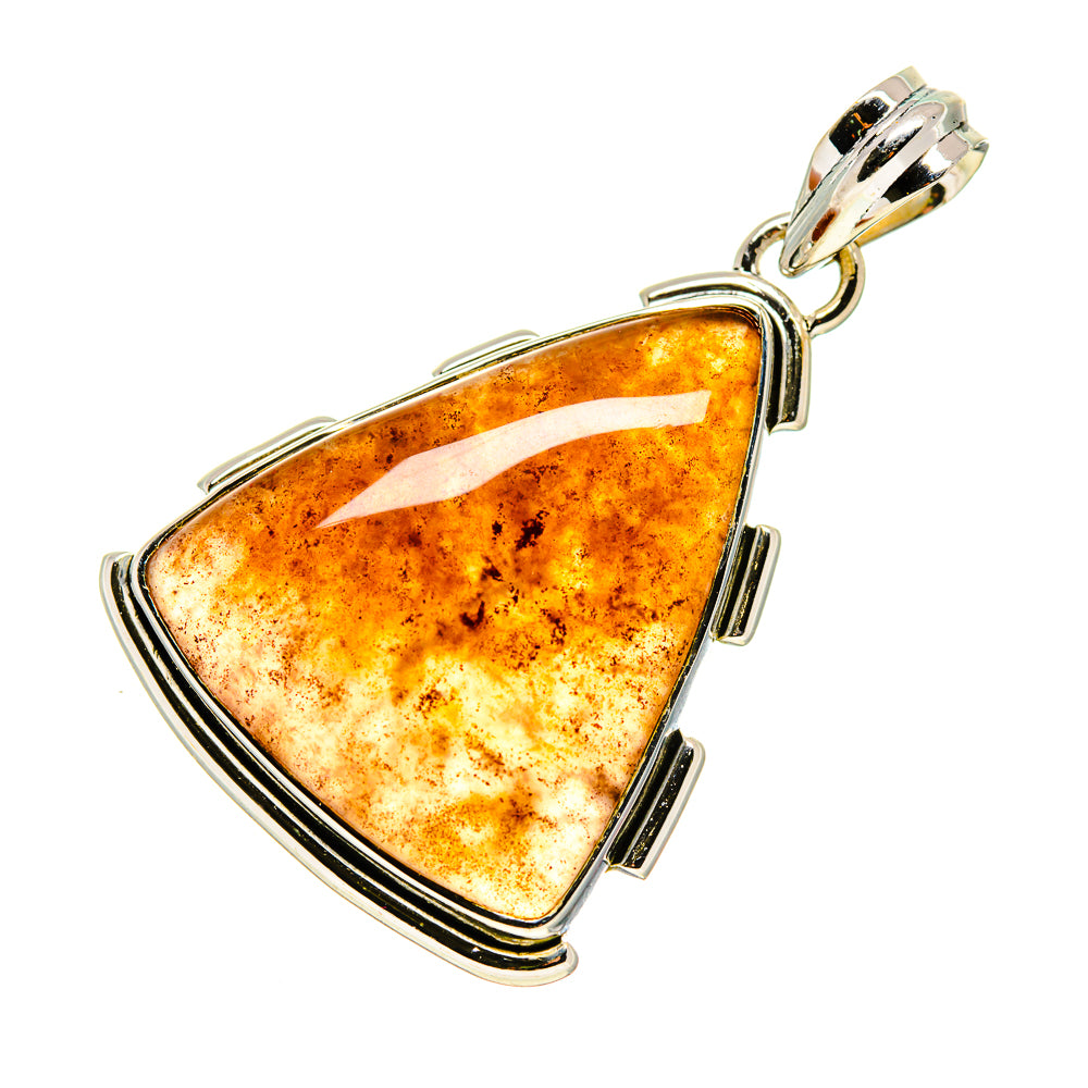 Orange Agate Pendants handcrafted by Ana Silver Co - PD748826