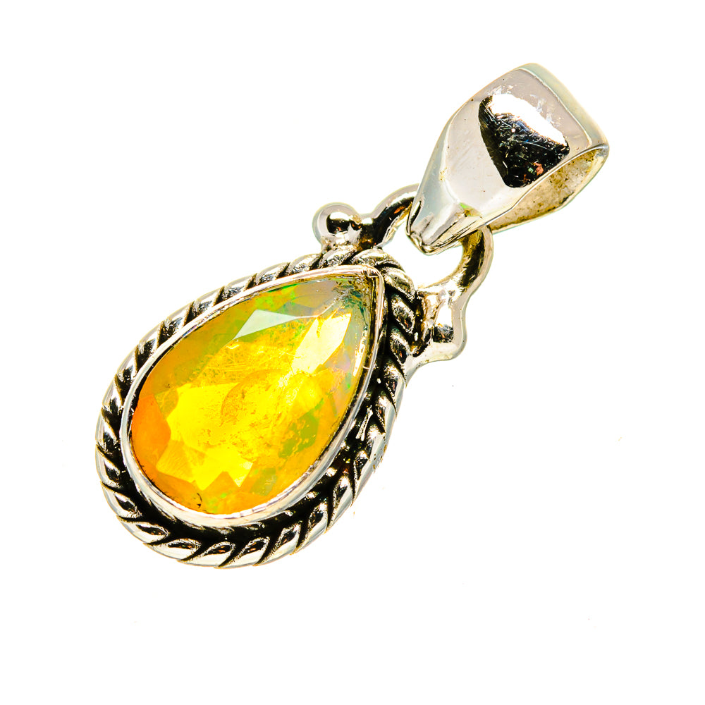 Ethiopian Opal Pendants handcrafted by Ana Silver Co - PD748860
