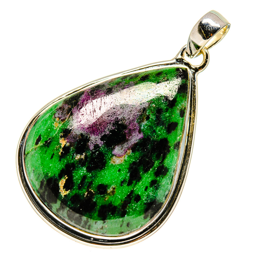Ruby Zoisite Pendants handcrafted by Ana Silver Co - PD749187