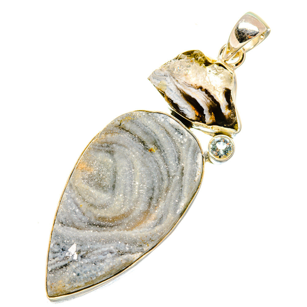 Desert Druzy Pendants handcrafted by Ana Silver Co - PD7492