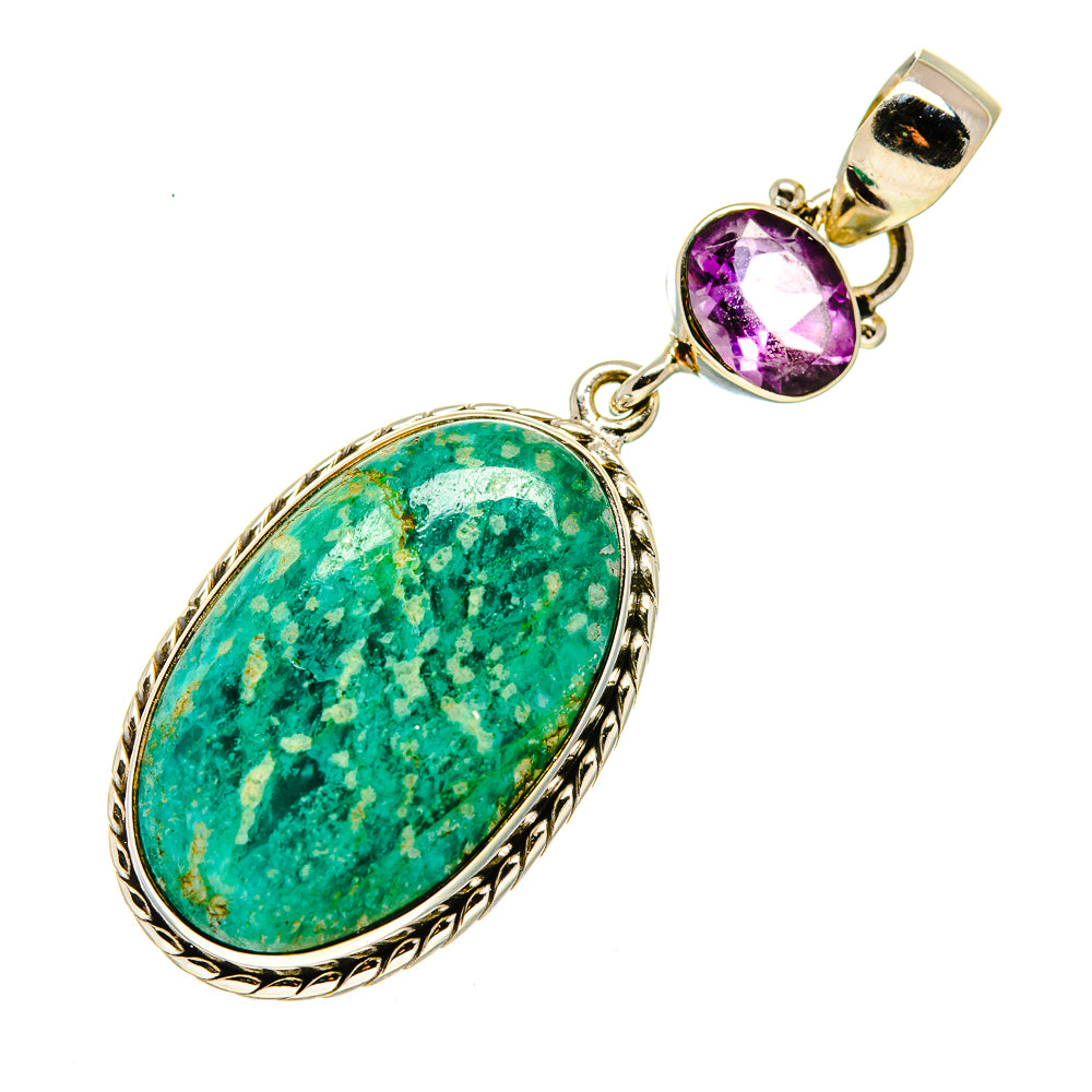 Amazonite Pendants handcrafted by Ana Silver Co - PD749217
