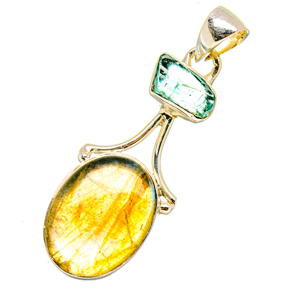Labradorite Pendants handcrafted by Ana Silver Co - PD7494