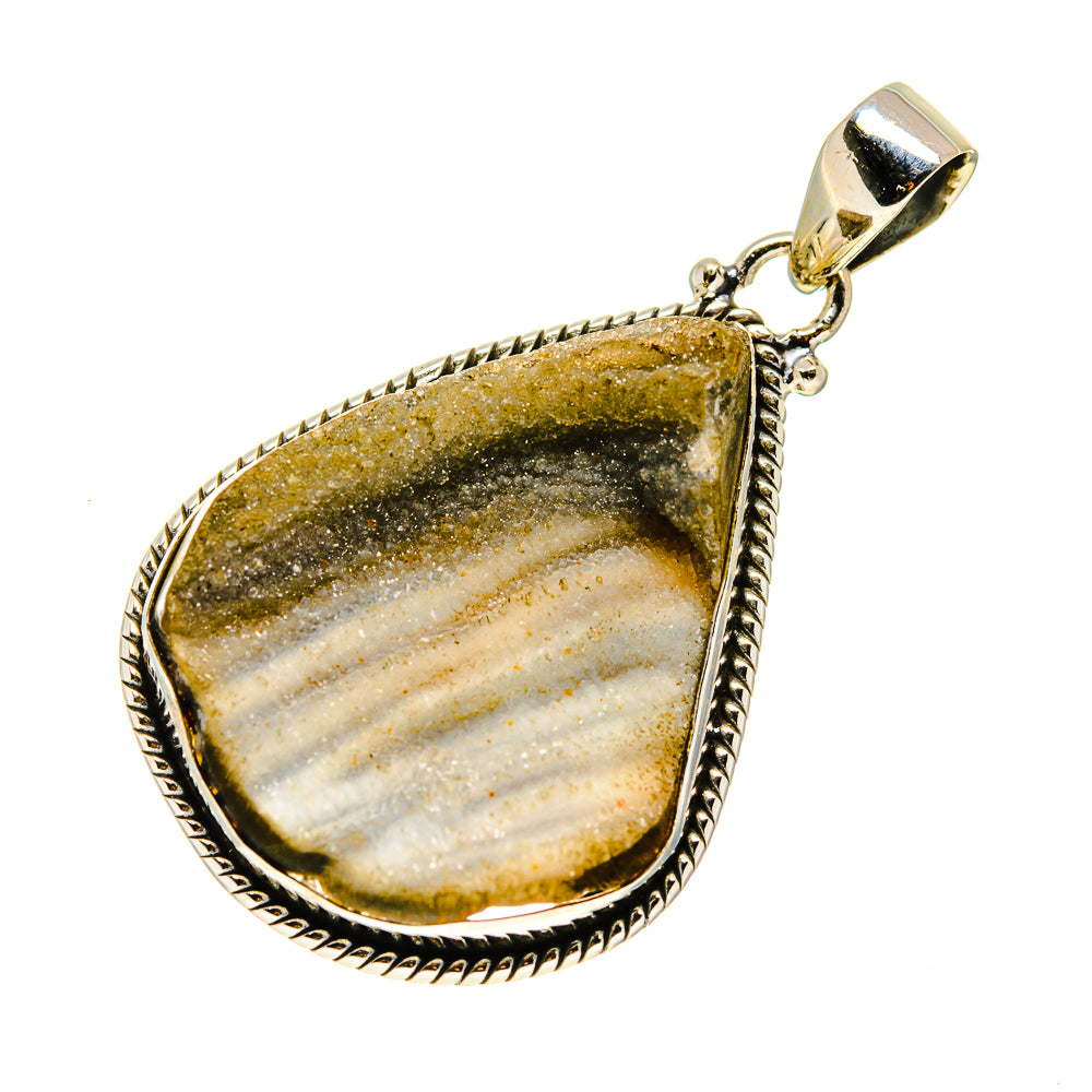 Desert Druzy Pendants handcrafted by Ana Silver Co - PD749544