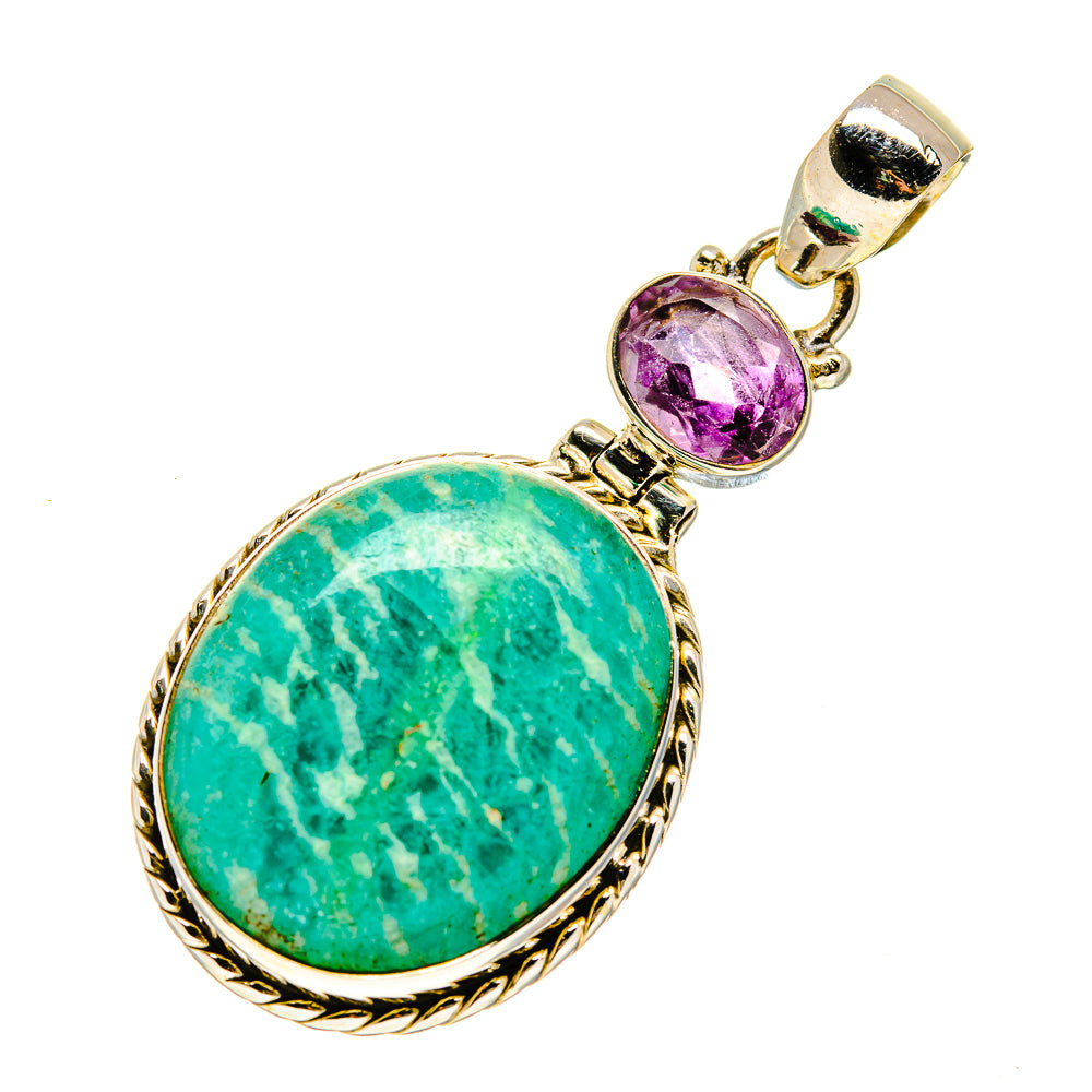 Amazonite Pendants handcrafted by Ana Silver Co - PD749822