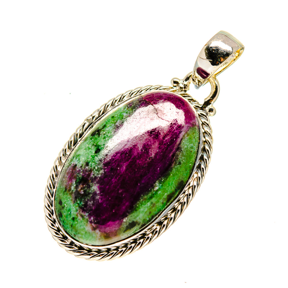 Ruby Zoisite Pendants handcrafted by Ana Silver Co - PD749900
