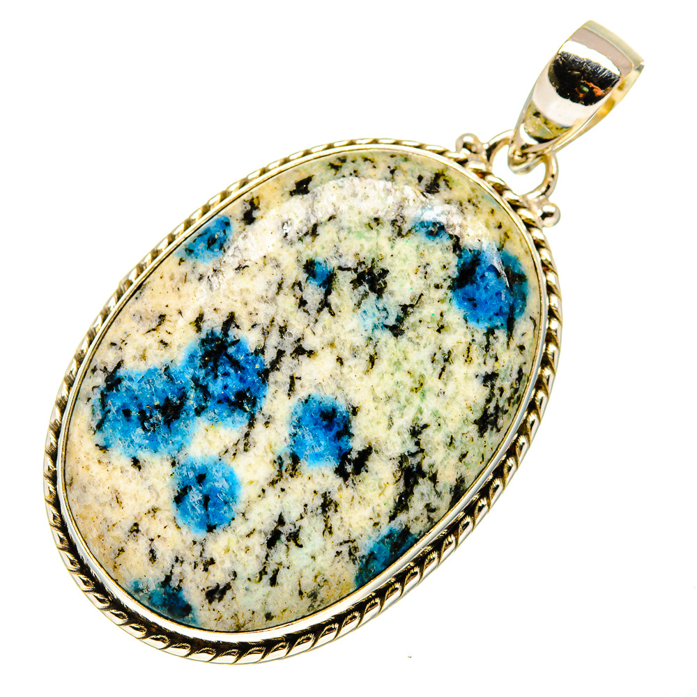 K2 Blue Azurite Pendants handcrafted by Ana Silver Co - PD750006