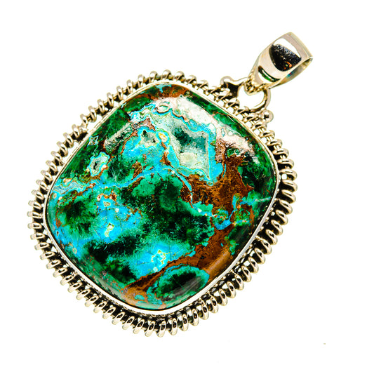 Chrysocolla Pendants handcrafted by Ana Silver Co - PD750253