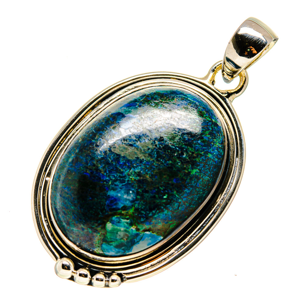 Chrysocolla Pendants handcrafted by Ana Silver Co - PD750326