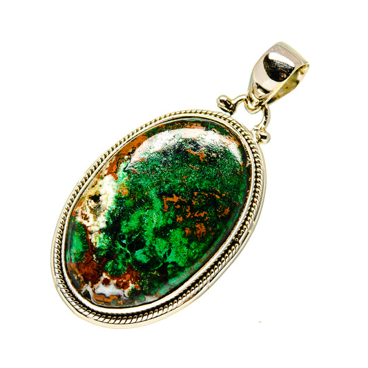 Chrysocolla Pendants handcrafted by Ana Silver Co - PD750429