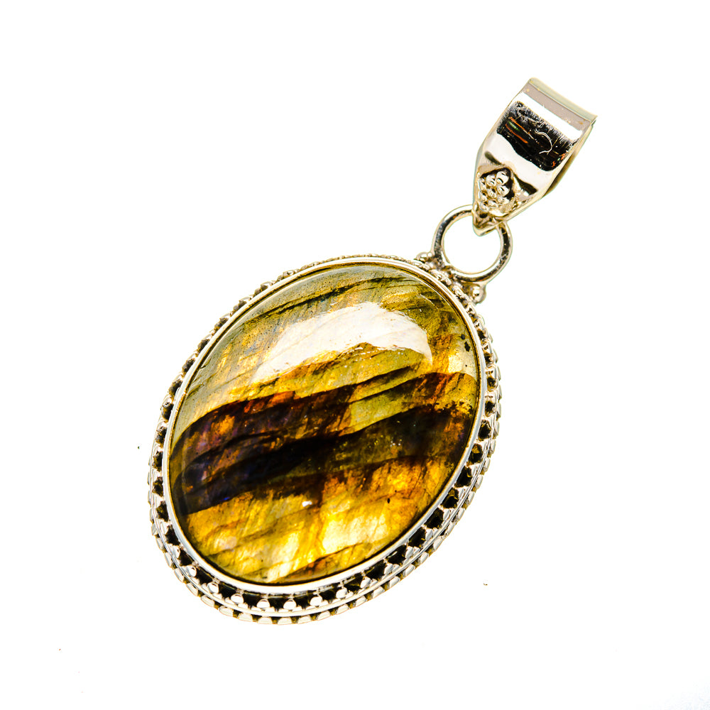 Labradorite Pendants handcrafted by Ana Silver Co - PD750515 - Photo 2
