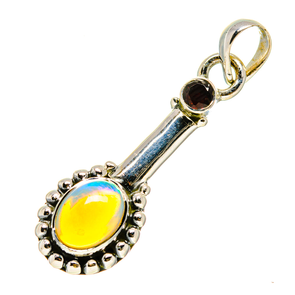 Ethiopian Opal Pendants handcrafted by Ana Silver Co - PD750533