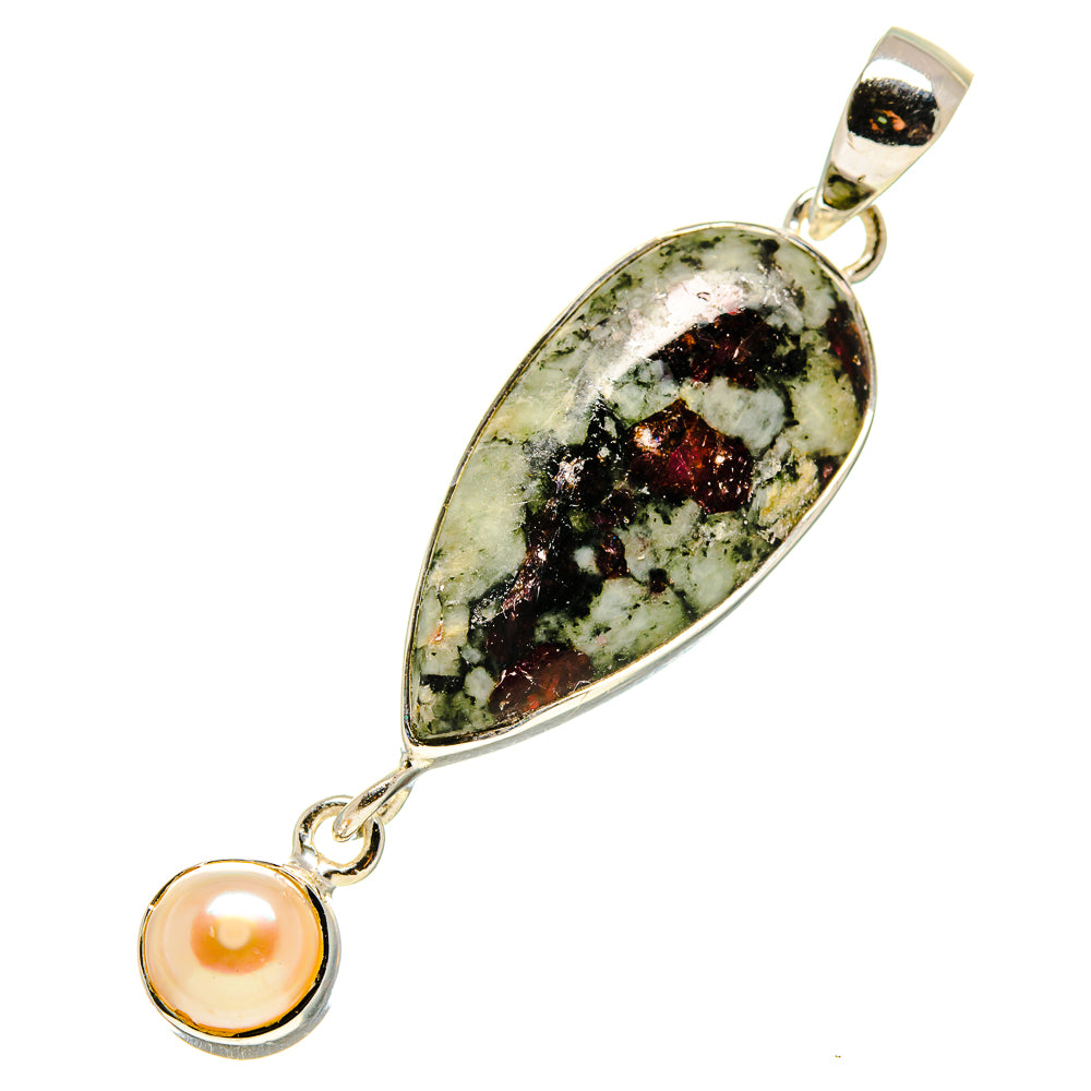 Russian Eudialyte Pendants handcrafted by Ana Silver Co - PD750777