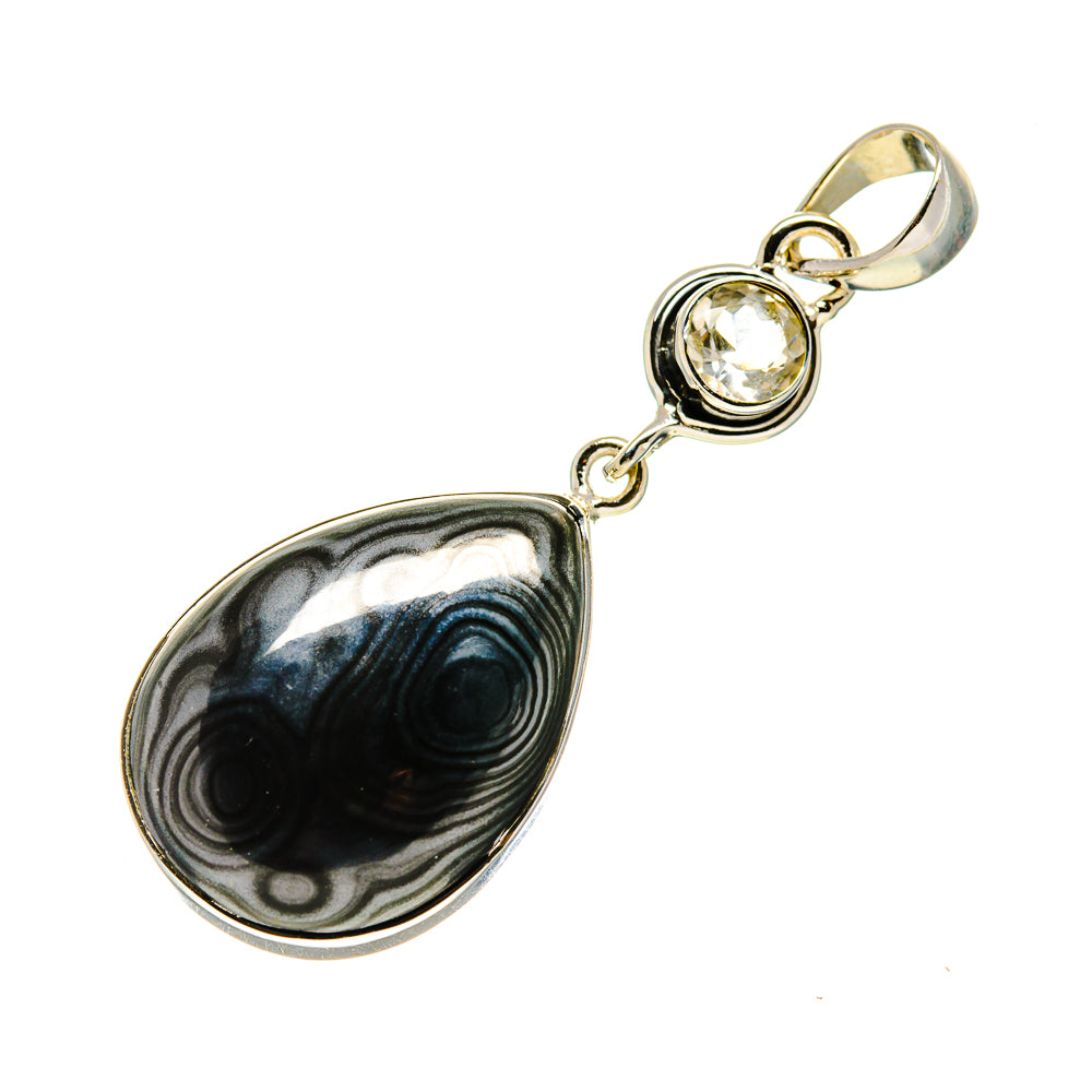 Psilomelane Pendants handcrafted by Ana Silver Co - PD750906