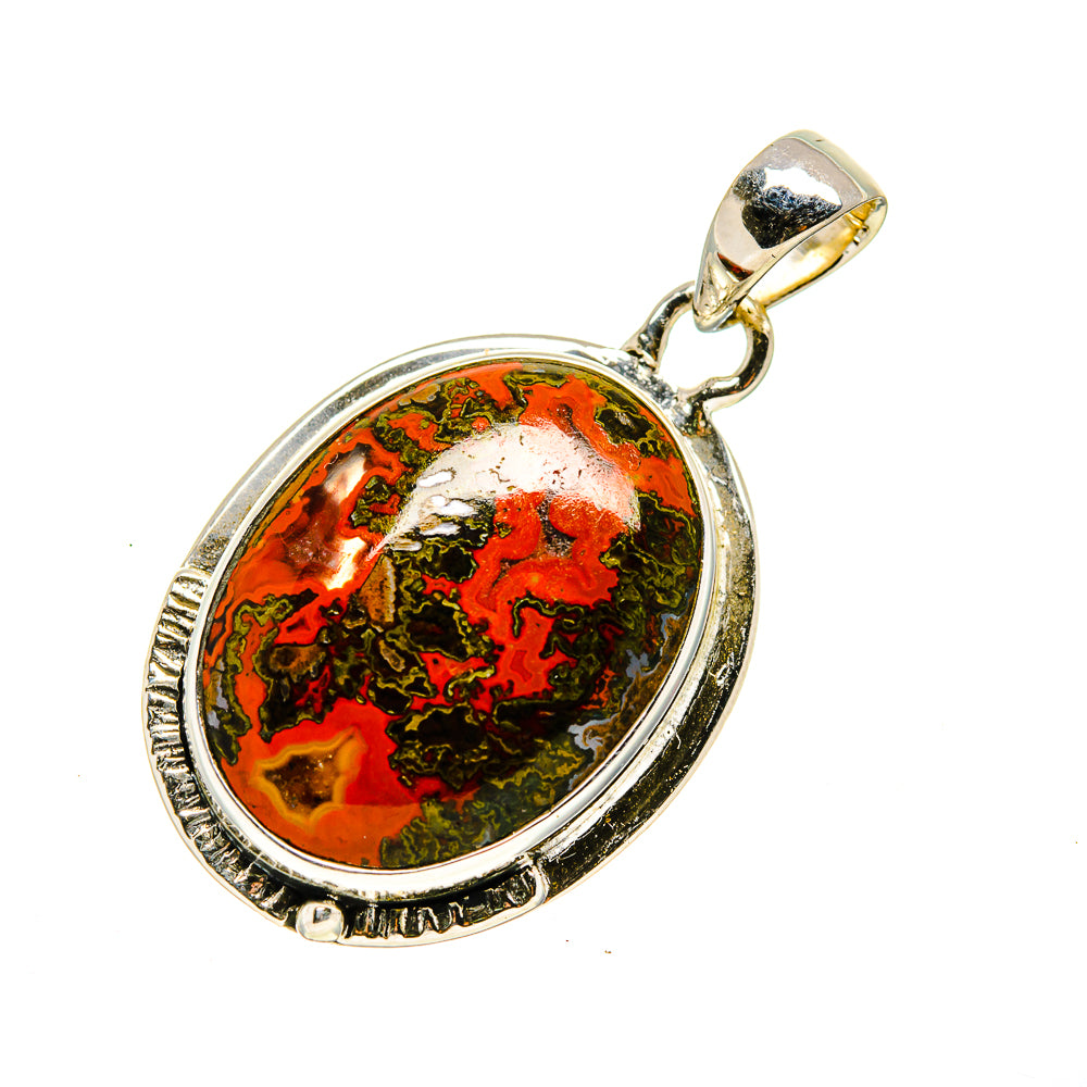 Moroccan Agate Pendants handcrafted by Ana Silver Co - PD750990