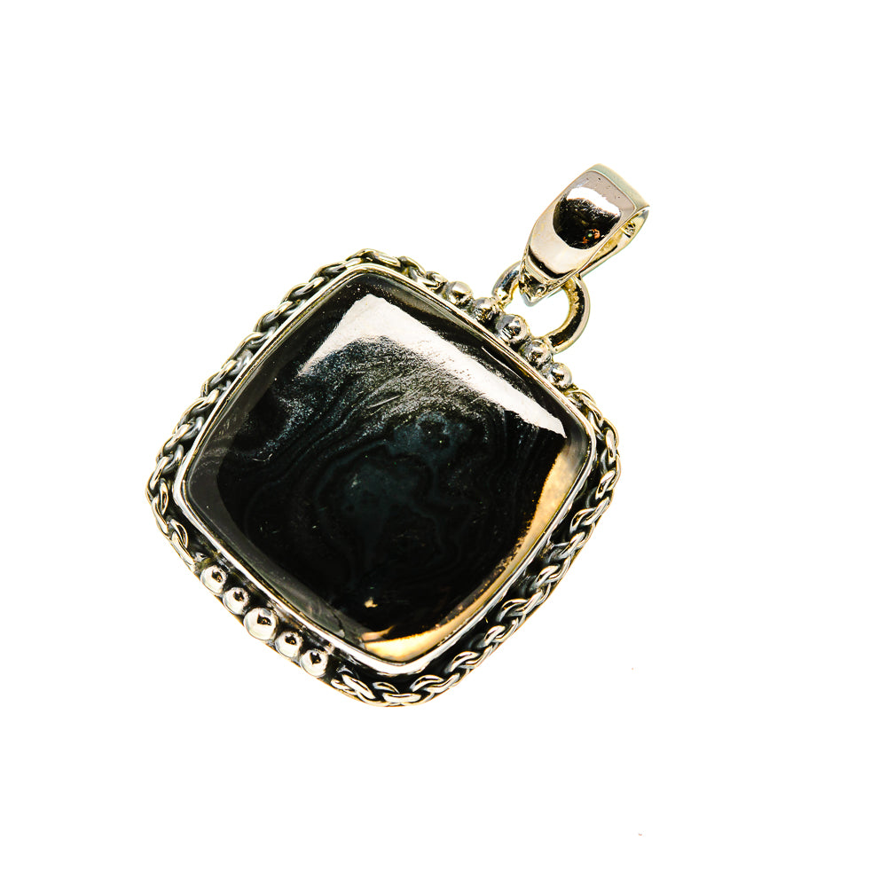 Psilomelane Pendants handcrafted by Ana Silver Co - PD751242