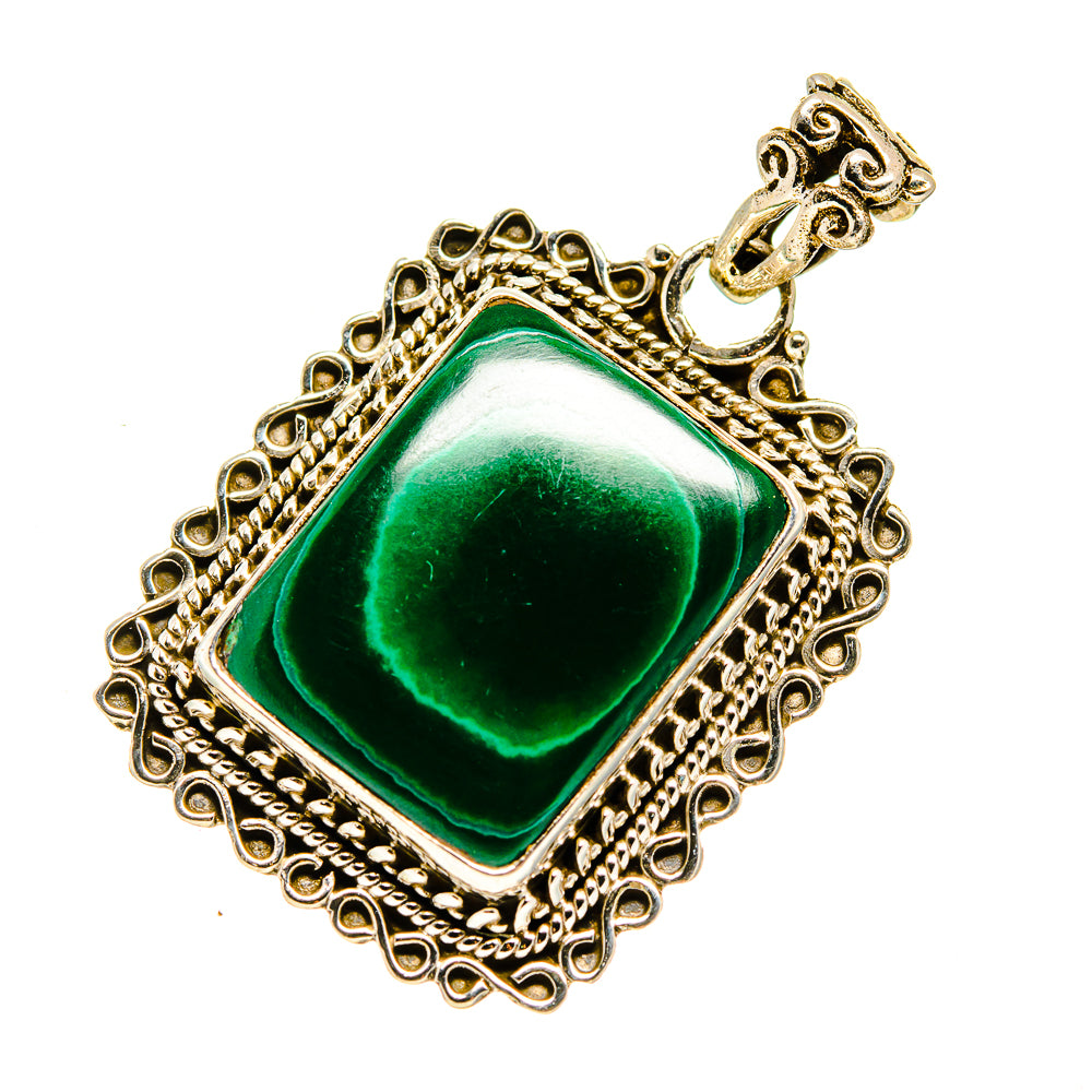 Malachite Pendants handcrafted by Ana Silver Co - PD751572