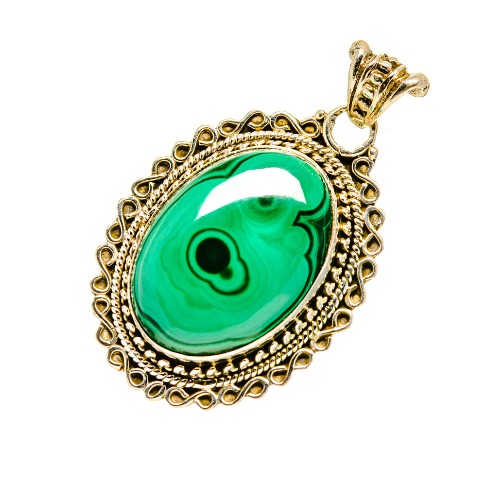 Malachite Pendants handcrafted by Ana Silver Co - PD751658