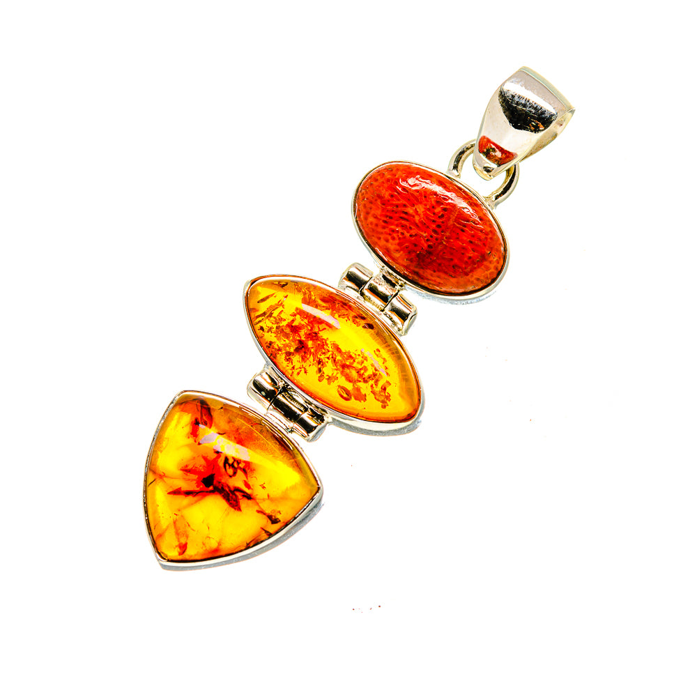 Baltic Amber Pendants handcrafted by Ana Silver Co - PD751699