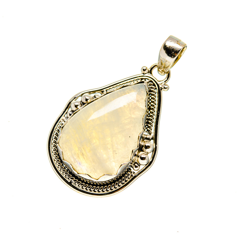Rainbow Moonstone Pendants handcrafted by Ana Silver Co - PD751925
